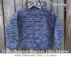 2220 Kids Sweater with patterned yoke & shoulder buttons in 14 ply sizes - 1 to 5 years - knitting pattern image