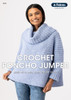 0055 Crochet Poncho Jumper knitting pattern in Patons Aria 12ply in two sizes S to L and XL to XXXL
