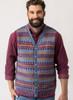 PDF_1024 Digital Cedric Fairisle Mens Button Vest & Pullover in Cleckheaton Country Naturals 8 ply - sizes 36" to 52"