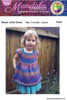 P415 Baby or Toddler Dress knitting pattern circular top-down in Mandala Sparkles 8 ply - 3 months to  2 years