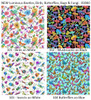 NEW Luminous patchwork and quilting fabric with Beetles, Birds, Butterflies, Bugs, Fungi, Flowers and Mushrooms