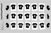 Rugby Bunting First 15 jerseys fabric panel 60cm x 110cm (24" x 42" approx)