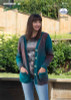 N1451 Ombre 12ply Long Cardigan with pockets