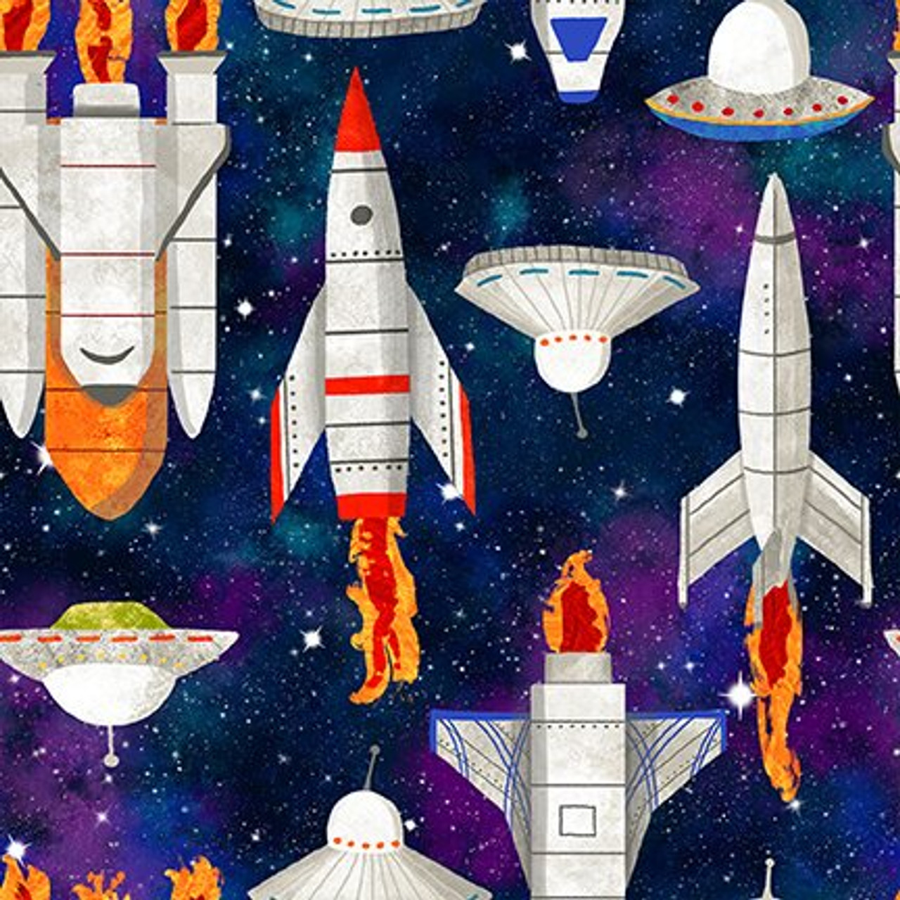 Lost in Space - coordinating fabrics -  by Alyssa Kays