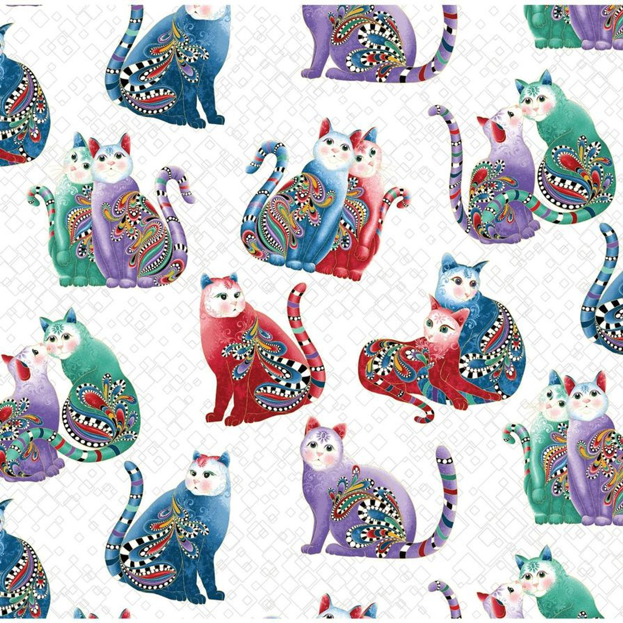 Cat-I-Tude II - coordinating fabrics -  by Ann Lauer