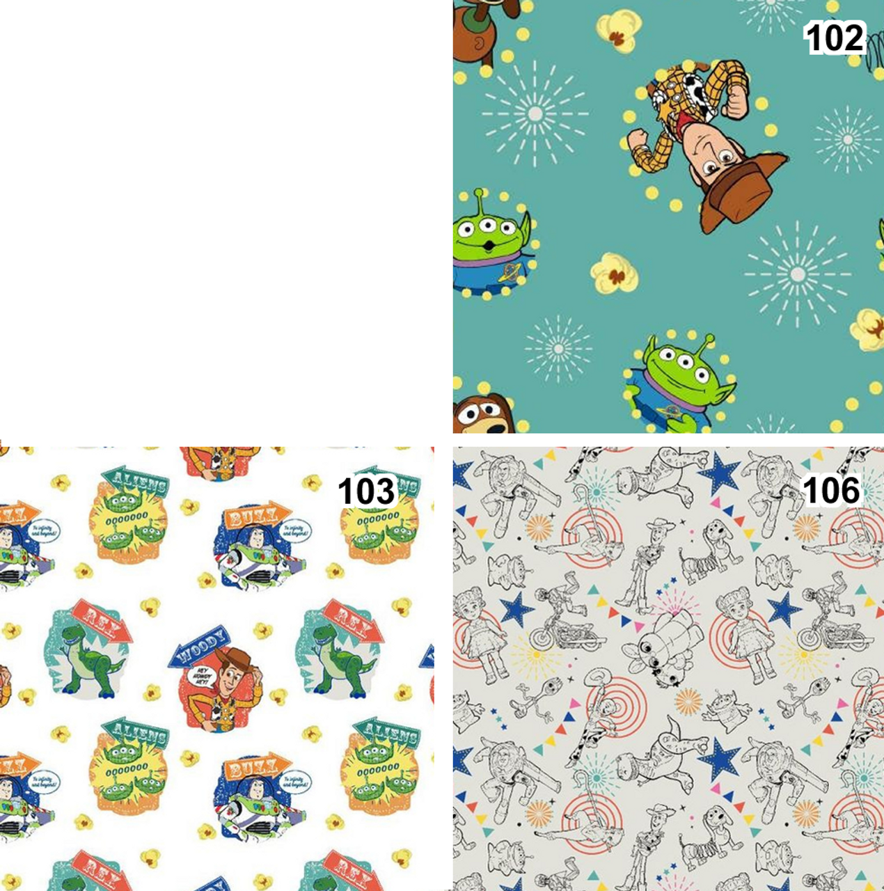 Toy Story 2020 - coordinating fabrics -  by Disney
