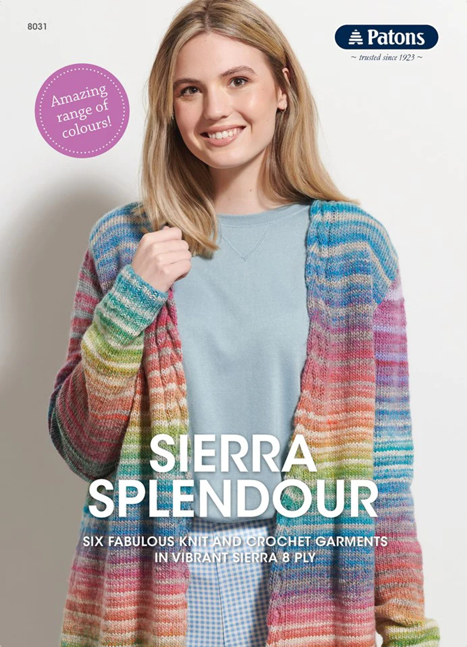 8031 Sierra Splendour 6 garments in 8ply knit & crochet