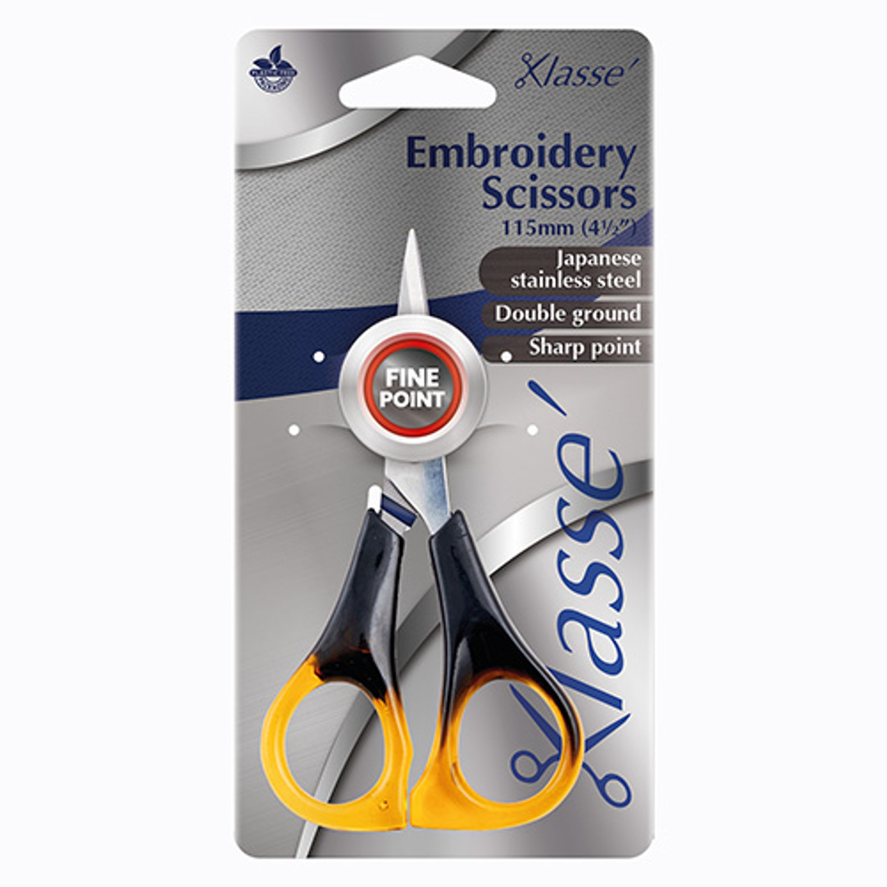 SC2704 Klasse Enthusiast Embroidery Scissors - Tortoiseshell 4.5″