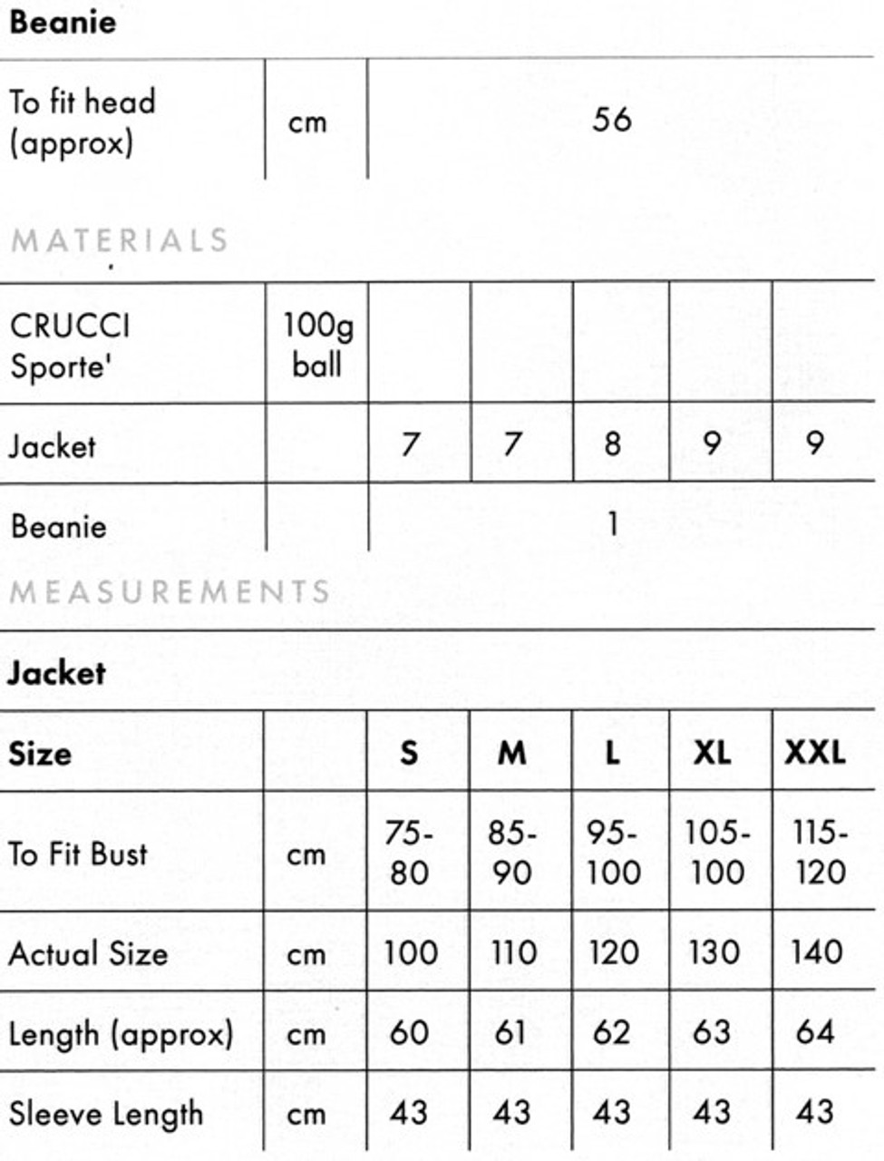 2027 Unisex Vintage Cardi Jacket with raglan sleeves pockets & Hat 14ply sizes S to XXL - knitting pattern detail