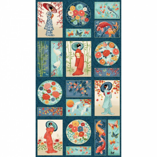 Michiko Quilting Fabric Panel
