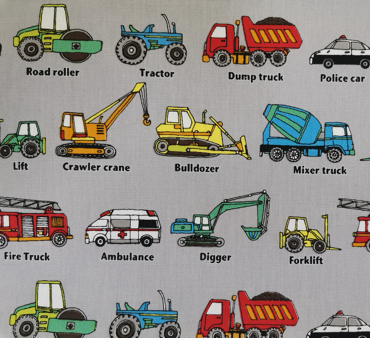 Cars Trucks Diggers & Tractors by Unizo