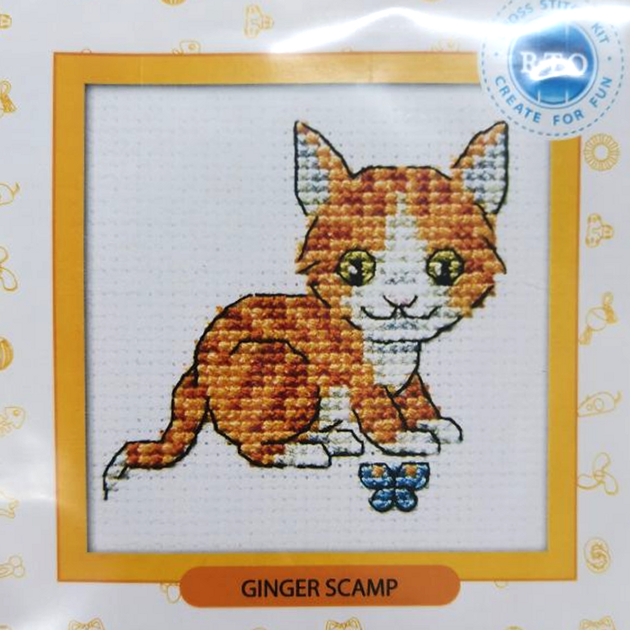 RTO Counted CrossStitch Kit Ginger Scamp - beginners