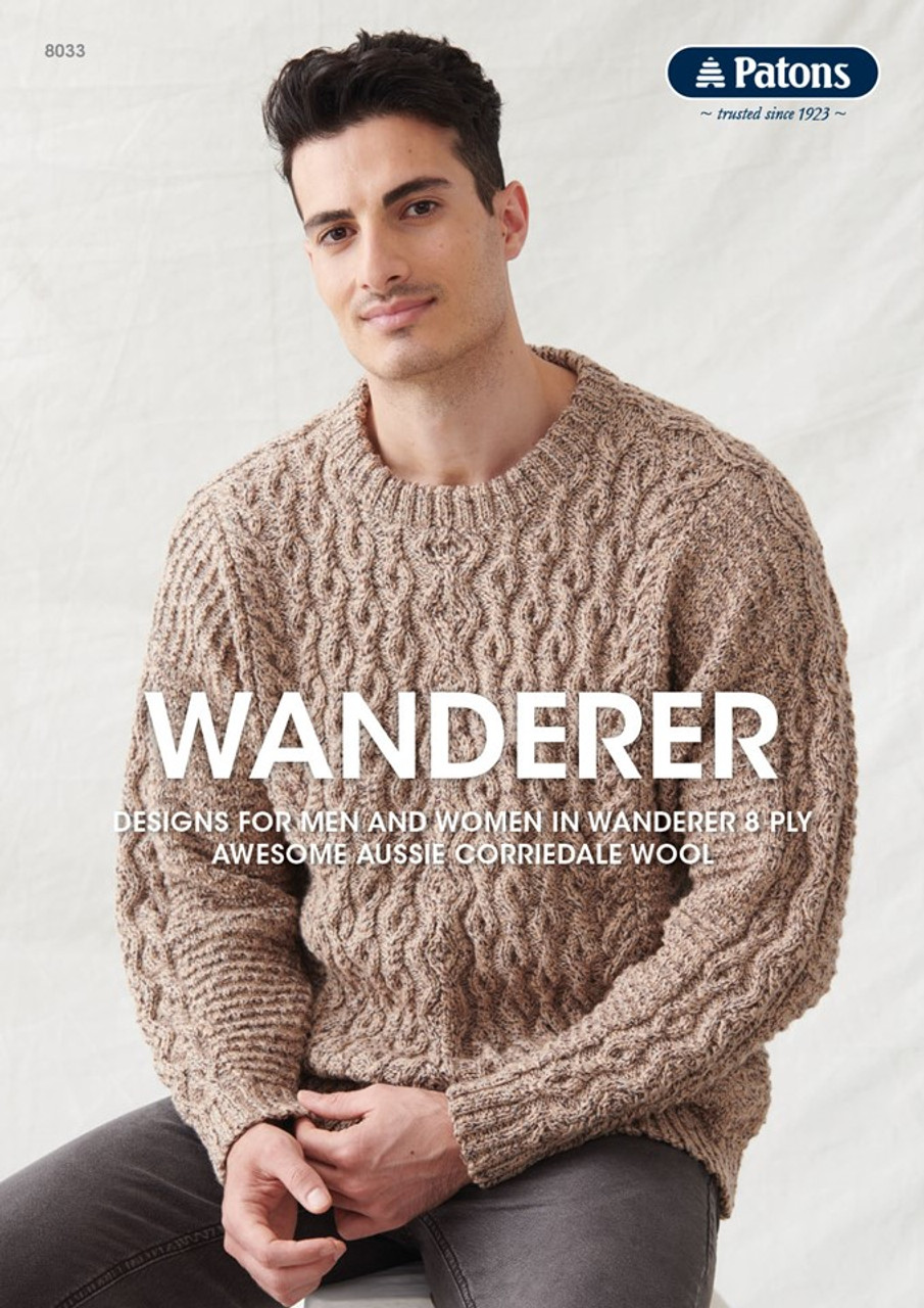 8033 Wanderer 5 Designs for Men & Women in 8ply sizes S to XXL