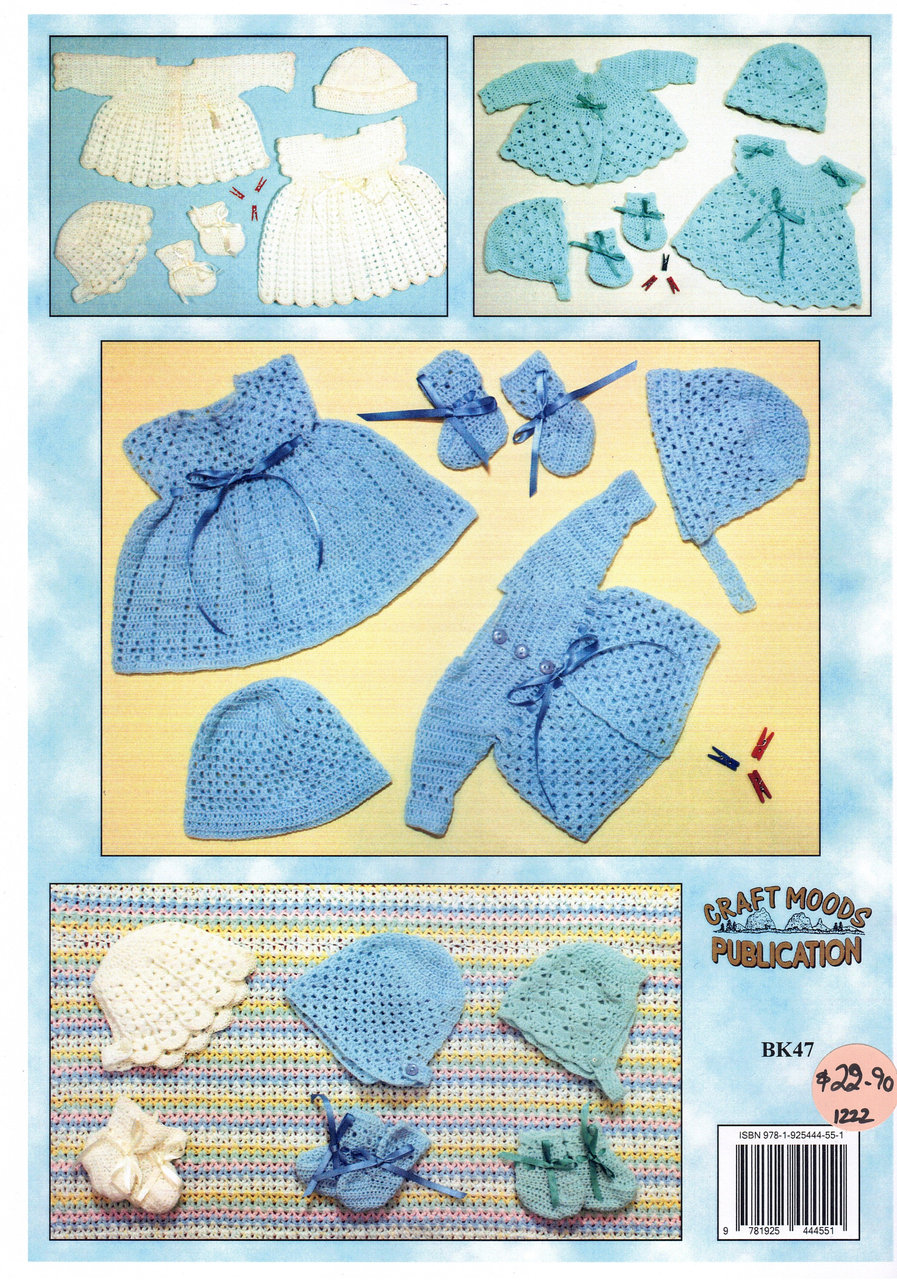 BK47 More Crocheted Outfits for Prem Babies & Dolls