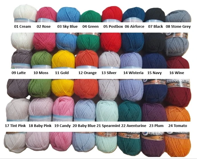 Countrywide Glenorchy DK - 100% NZ handwash knitting Wool 8ply  - 2025 colours