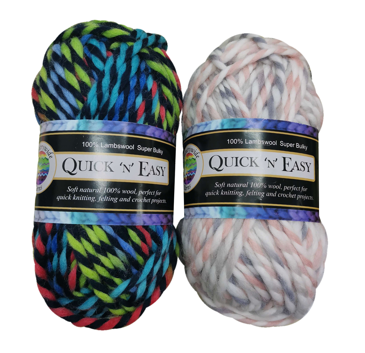 Quick'n'Easy Twist 100% Lambswool - Super Bulky 100 grams / 60 metres