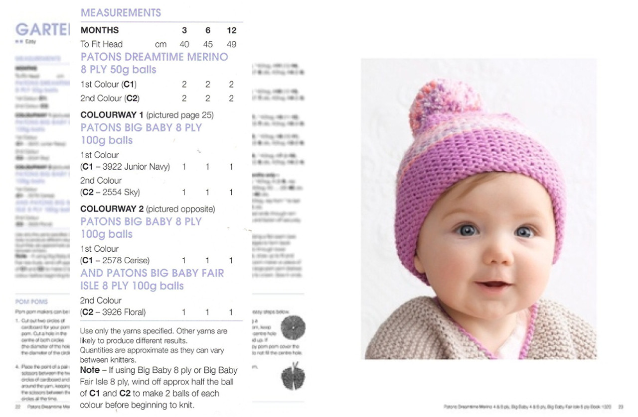 1320 Mini Moments 12 designs in 4 & 8 ply for 0 to 18 months