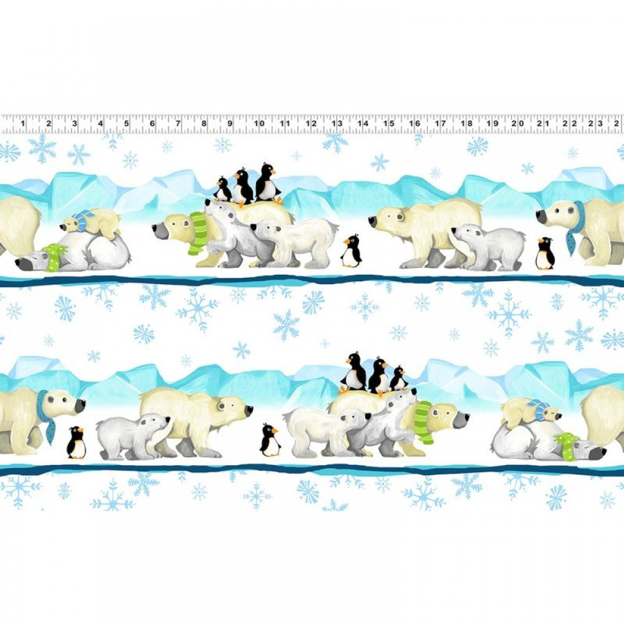 Burr the Polar Bear - coordinating fabrics - by SusyBee