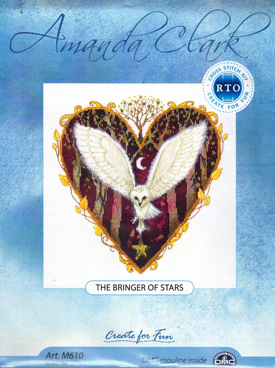 RTO Counted Cross-Stitch Kit - The Bringer of Stars Owl - by Amanda Clark