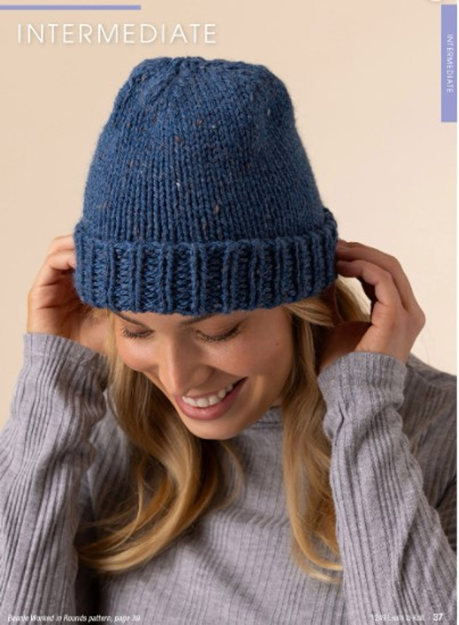 Learn to Knit book - learn intermediate skills, knitted bobbles, cables, graphs, lace, slip-stitch, grafting and colour-work