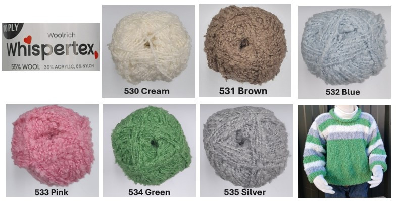 【 新品 BRIEFING BOUCLE YARN KNIT サイズ M 】 Whispertex 10ply Boucle Yarn | Knit Sew Quilt NZ