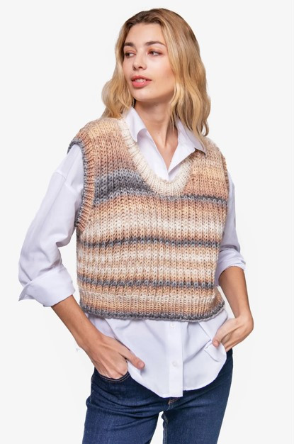 DMC Brio XL 14ply - Womens Knitting Pattern Book - 6 projects - cardi-jacket, vest, jumpers, hats & scarves