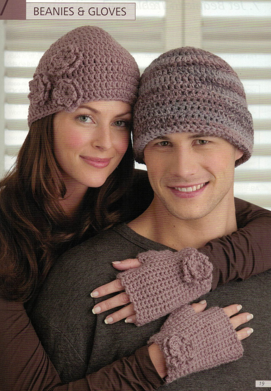 1257 Learn to Crochet design 7 mitts and gloves