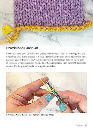 Lots of Cast On and Cast Off knitting techniques