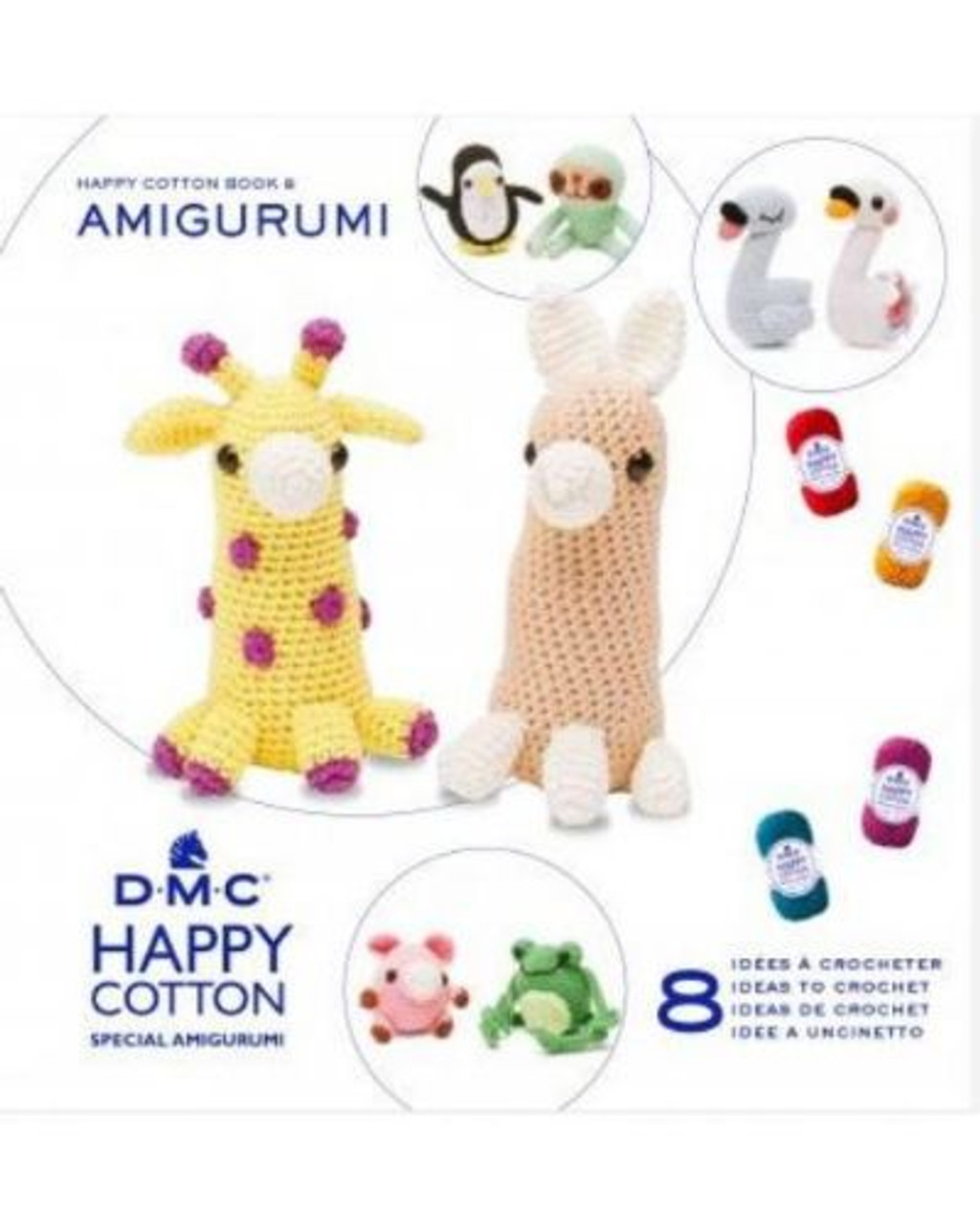 DMC Happy Cotton Book 8 Animals - Amigurumi