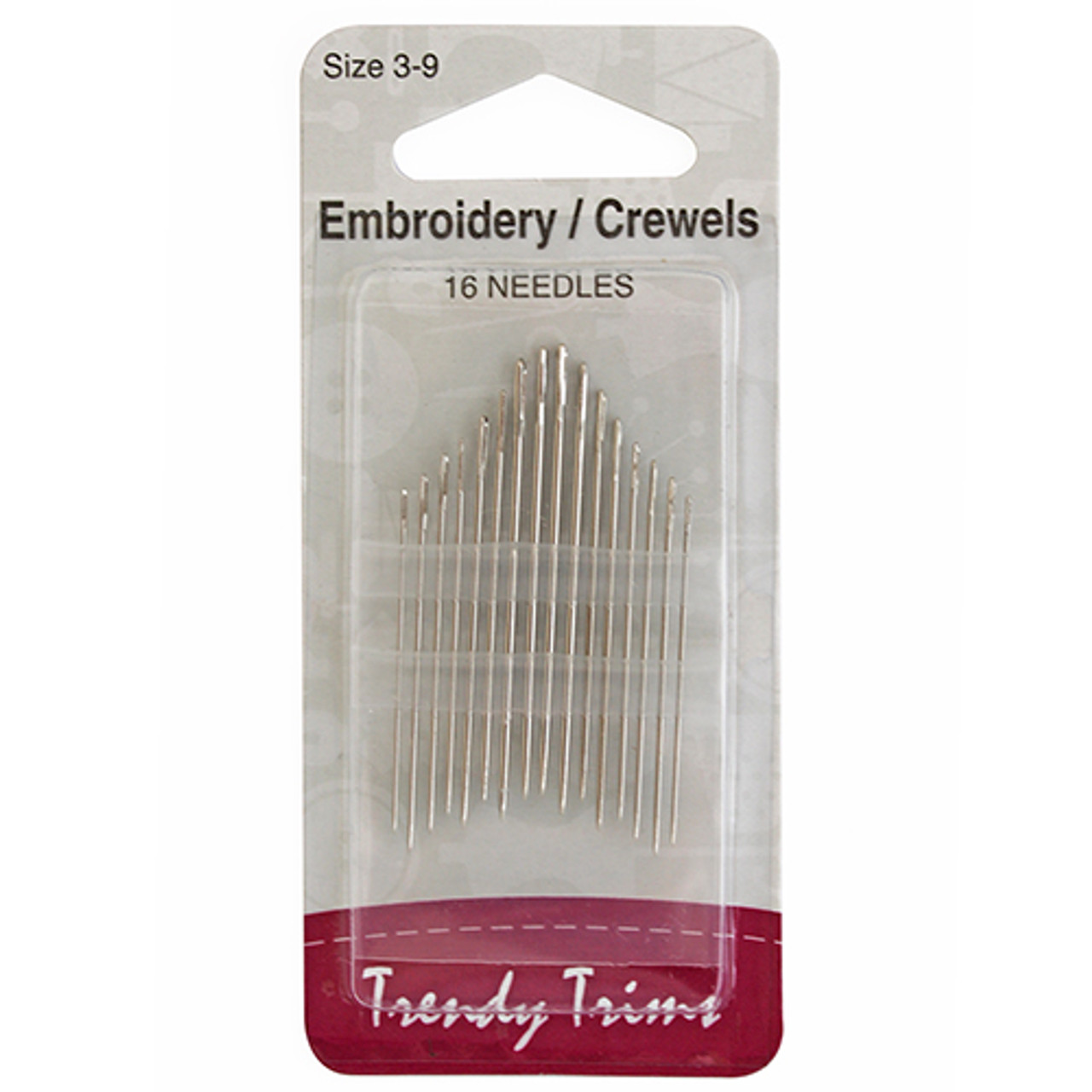 Needles Embroidery/Crewels x 16