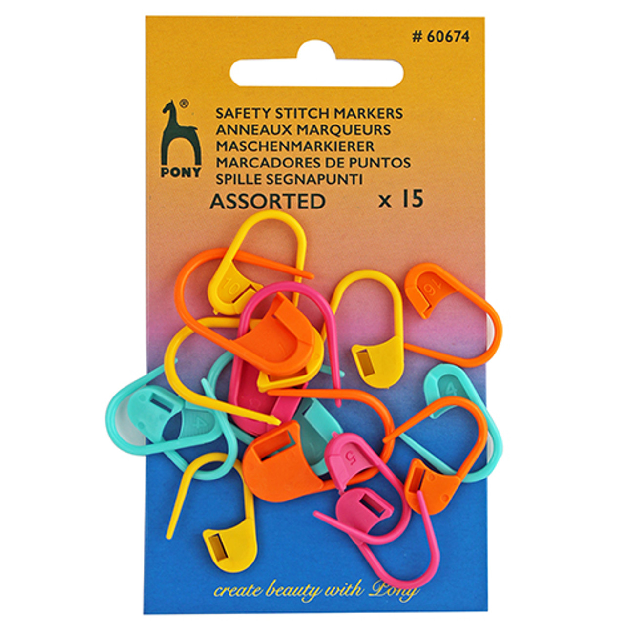 Stitch Markers - safety x 15