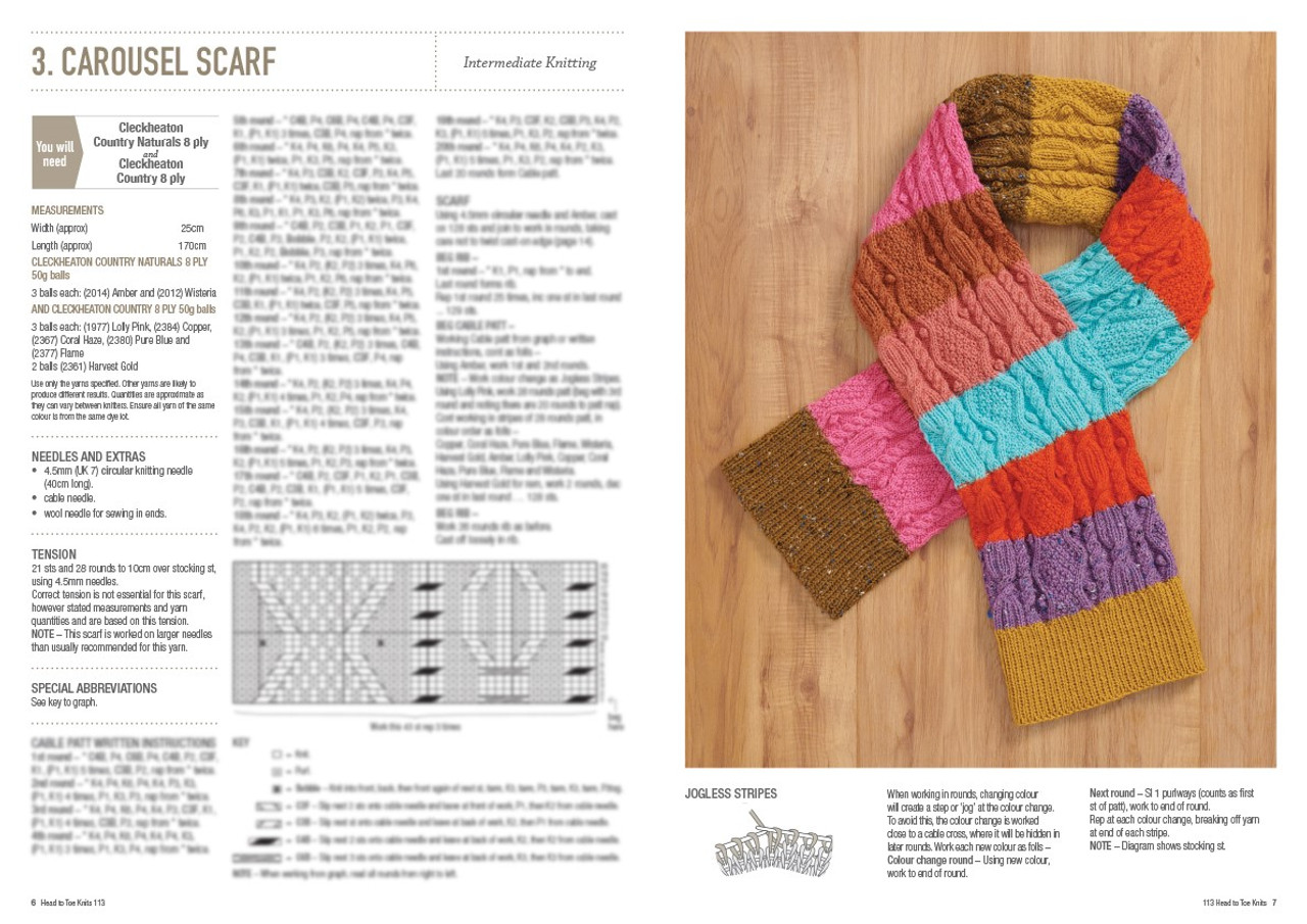 Head to Toe Knits - Hats, scarves & socks - 8 designs in various yarns