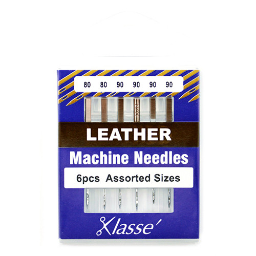 Klasse Machine Needles; Leather - 3 needles x 2 sizes/pack