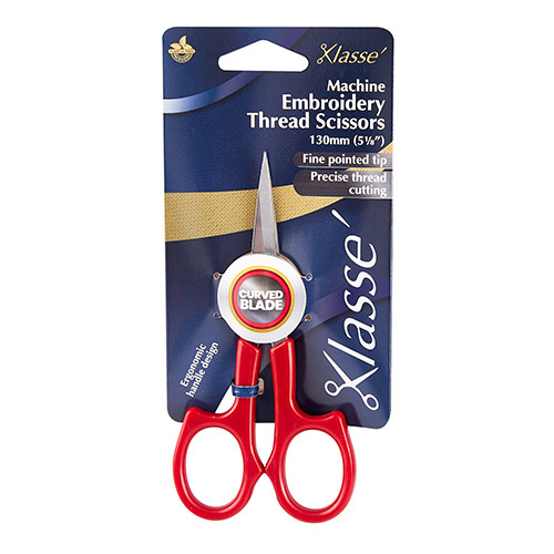 SC1705 Klasse Pro Embroidery Scissors - Curved Tip for machine embroidery