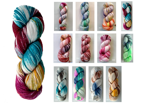 Countrywide Hand Painted Socks 4ply 100gram / 400metres for baby & sock knitting