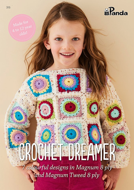 Book 315 Crochet Dreamer - 7 designs in 8ply ages 4  to 12 years