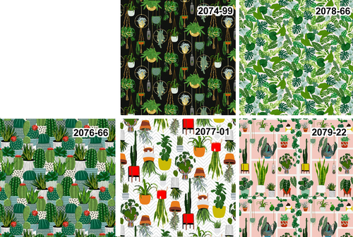 You Grow Girl Succulents - coordinating fabrics - By Jen Bucheli for Blank Quilting