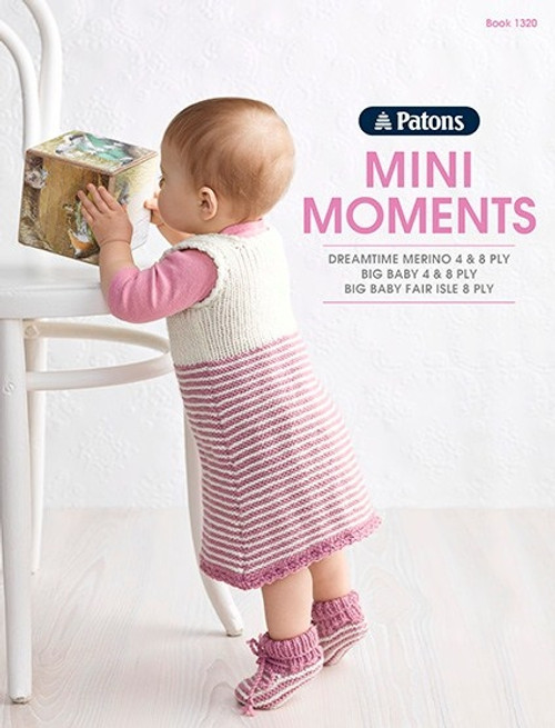 1320 Mini Moments 12 designs in 4 & 8 ply for 0 to 18 months