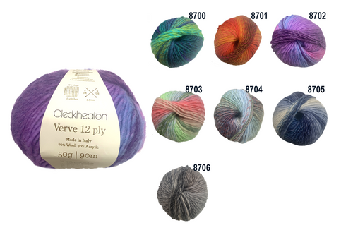 Cleckheaton Verve 12ply Wool Blend - 50 grams / 90 metres