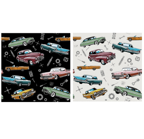 Classic Vehicles fabric by Ned Barnaud for Nutex