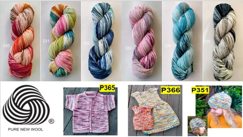 Countrywide Hand Painted Super Fine 100% Merino DK / 8ply - 100 grams