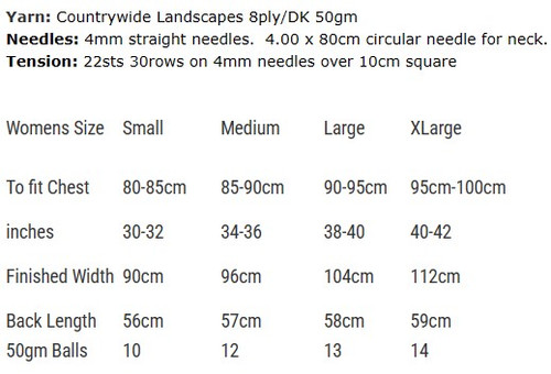 P251 Ladies ruffle edge cardigan in Landscapes DK - 8ply -  sizes S, M, L, XL