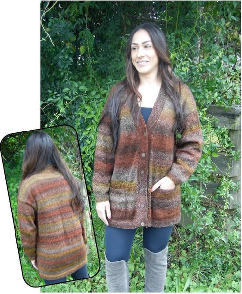 P294 Everest Fine Ladies Comfy Cardigan 8ply