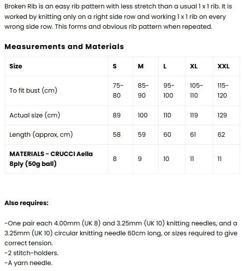 2306 Women's Vest in 8 ply - round neck in broken-rib stitch - sizes XS to XXXL ( 30" to 48" )