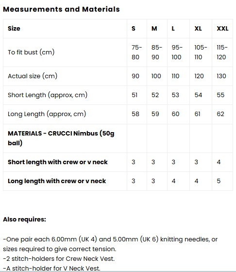 2409 Womens crew or v-neck pull-over Vest - 2 lengths - in Nimbus 12 ply Mohair - sizes XS to XXL (30" to 46" bust)