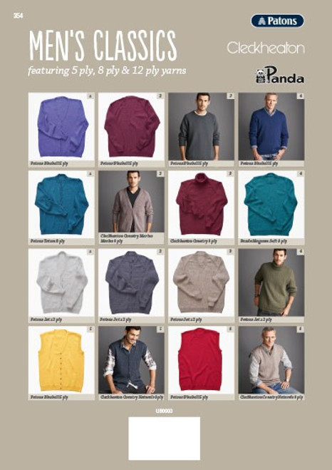354 Men's Classic Knits back cover 354 Men's Classic Knits back cover