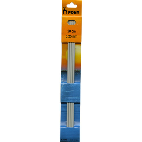 Double Point Needles Aluminium 20cm set of 4