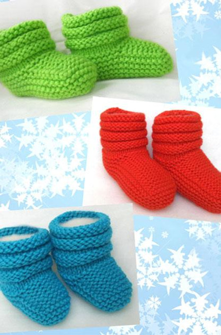 P149 QuicknEasy Slipper boot Toddler to Adult Bulky yarn