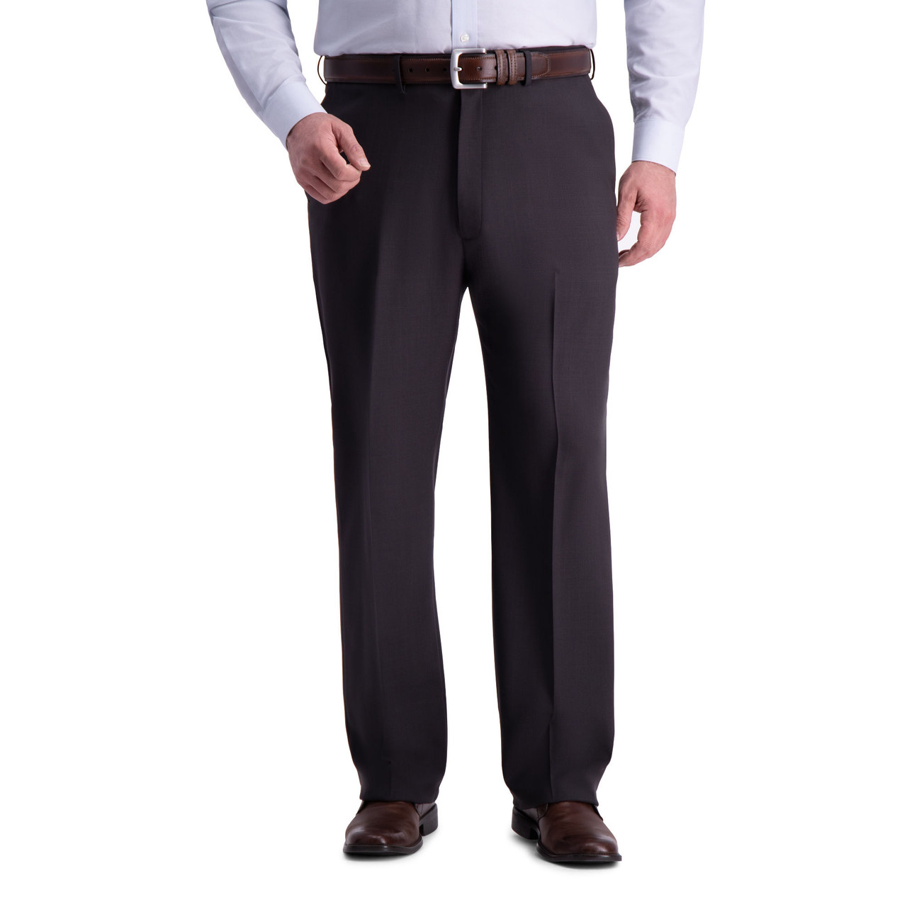 haggar premium comfort straight fit flat front dress pant Haggar Men's Premium Comfort Stretch Classic-Fit Solid Flat Front Dress Pants