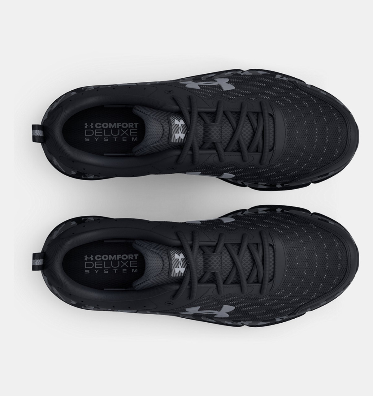 Under Armour Shoes Mens‎ Size 14 Black Camo Running Sneakers Freedom Cushioned Running shoes Under Armour UA HOVR Infinite Camo  main image 2